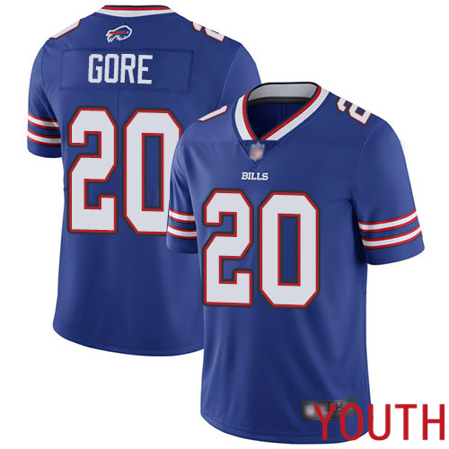 Youth Buffalo Bills #20 Frank Gore Royal Blue Team Color Vapor Untouchable Limited Player NFL Jersey->youth nfl jersey->Youth Jersey